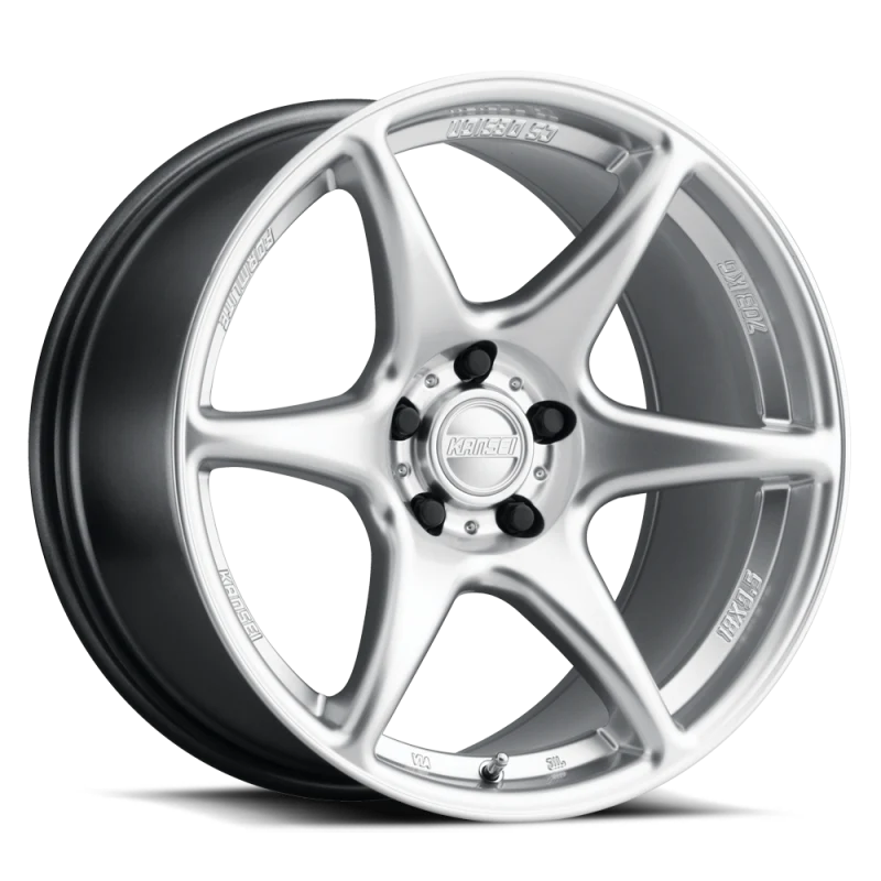 Kansei K11H Tandem 15x7in / 4x114.3 BP / 0mm Offset / 73.1mm Bore - Hyper Silver Machined Lip