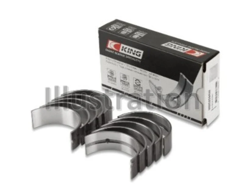 King Engine Bearings Honda B18A1 (Size +0.75mm) Main Bearing Set - Image 2