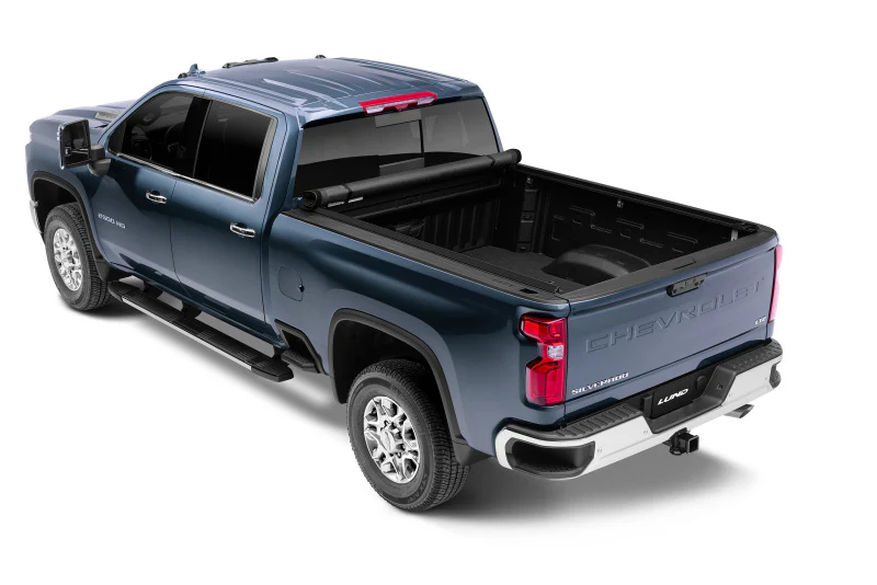 Lund 07-17 Chevy Silverado 1500 (6.5ft. Bed) Genesis Elite Roll Up Tonneau Cover - Black - Image 6