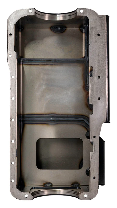 Moroso Ford 351W (w/Rear Sump & Billet End Seals) Power Pouch Wet Sump 7qt 9in Steel Oil Pan - Image 2