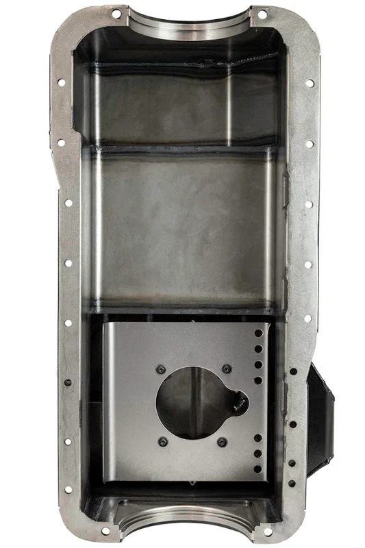 Moroso Ford 351W (w/Rear Sump & Billet End Seals) Road Race Baffled Wet Sump 7qt 7.5in Steel Oil Pan - Image 2