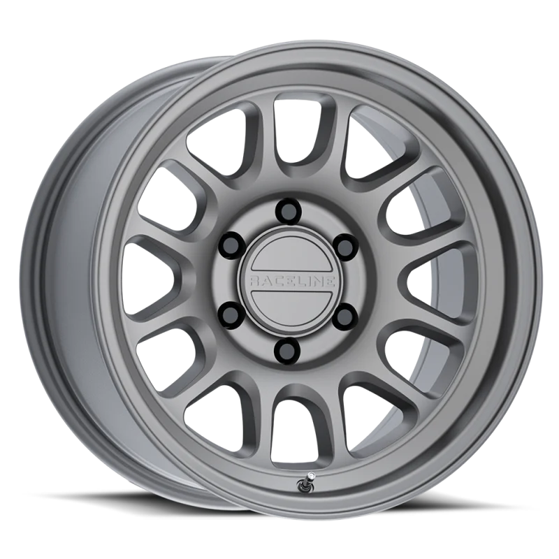Raceline 958T Rogue 18x9in / 5X127 BP / 18mm Offset / 78.1mm Bore - Matte Titanium