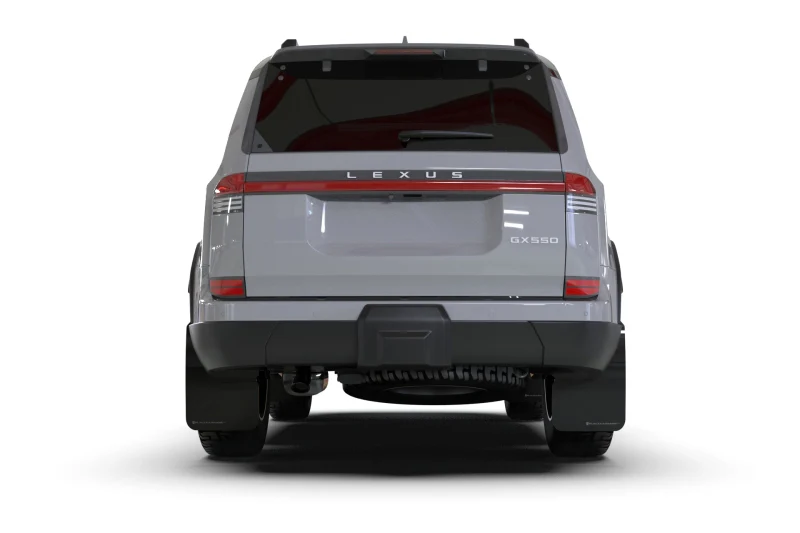 Rally Armor 24-25 Lexus GX 550 Luxury Black UR Mud Flap - Silver Logo - Image 3
