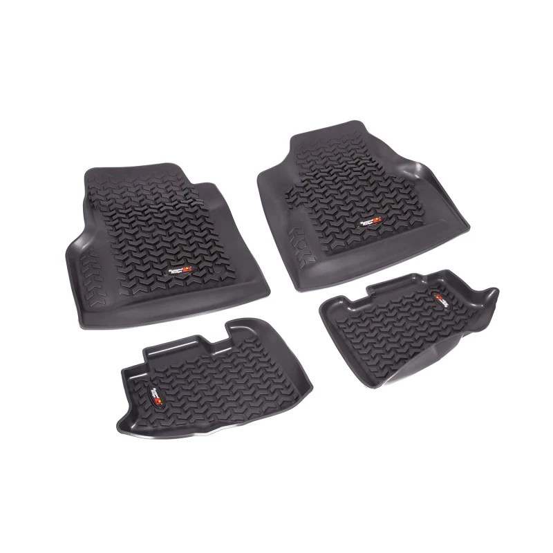 Rugged Ridge Floor Liner Front/Rear Black 1997-2006 Jeep Wrangler TJ - Image 2