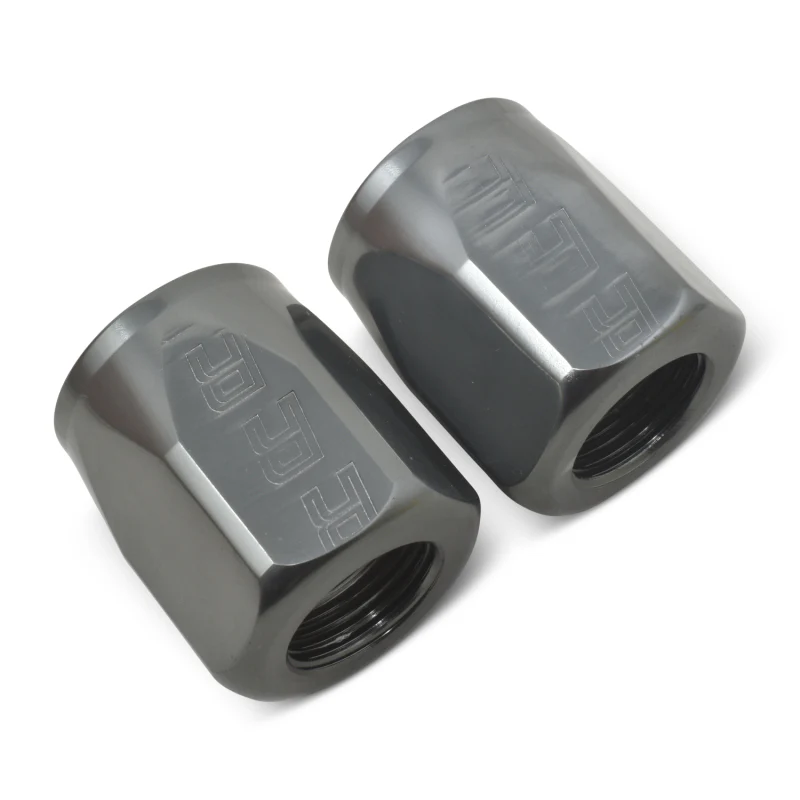 Russell Hose End Socket -8 AN Polished & Gray Anodized (2 Pack) - Image 5