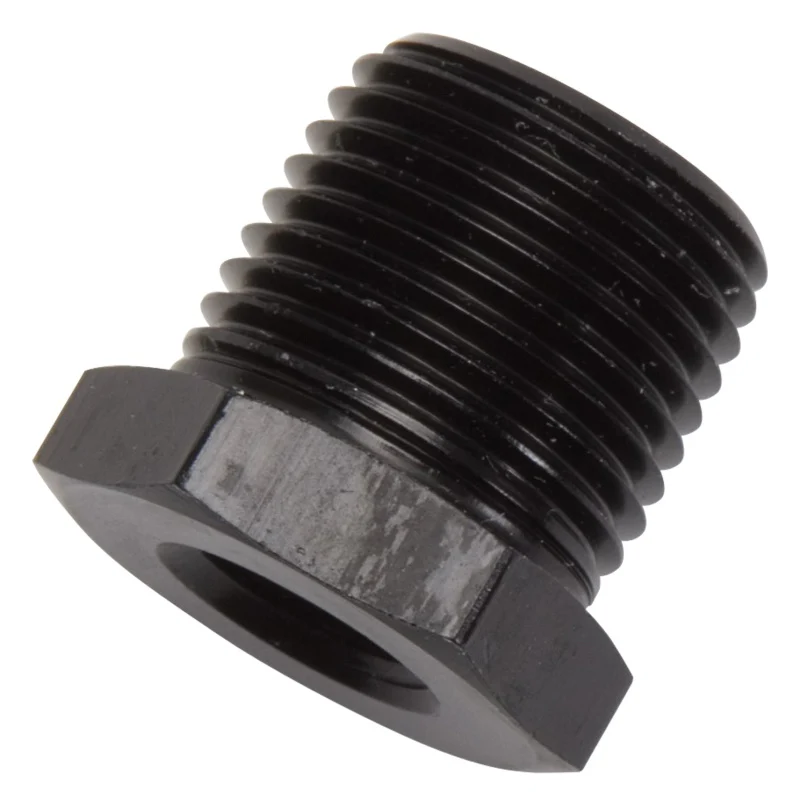 Russell Performance 1/2in Male to 3/8in Female Pipe Bushing Reducer (Black) - Image 2