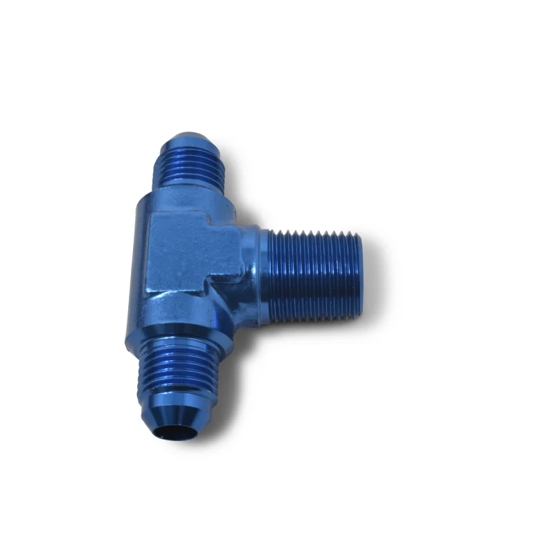 Russell Performance -10 AN to 1/2in NPT Flare to Pipe Tee Fitting - Image 3