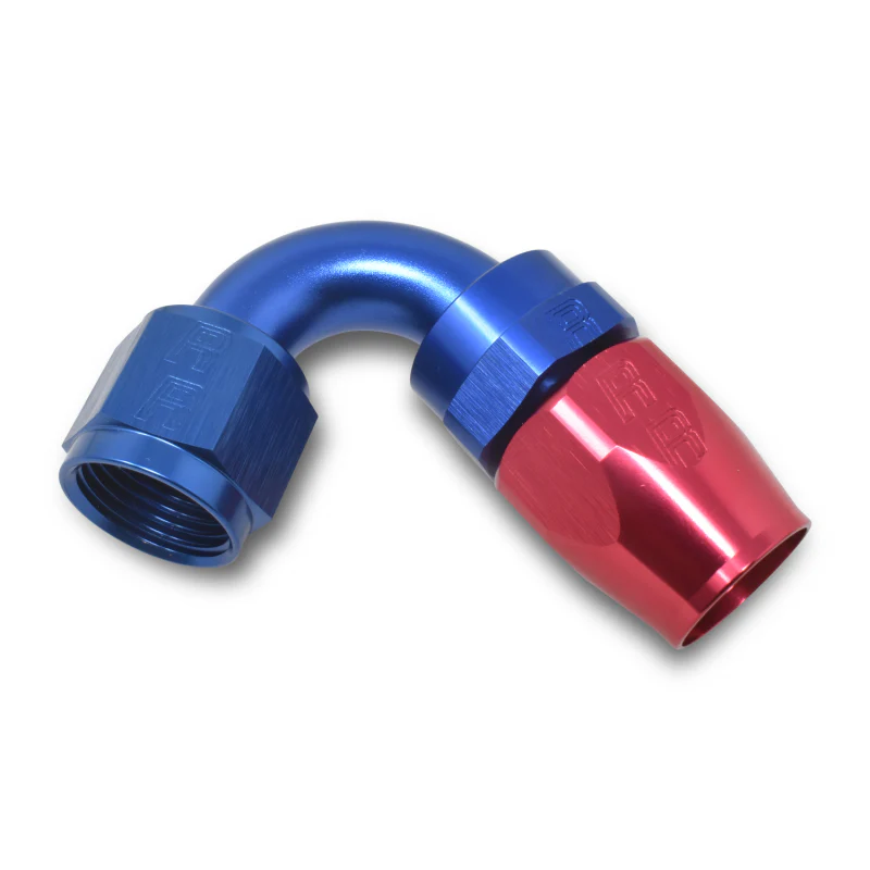 Russell Performance -12 AN Red/Blue 120 Degree Full Flow Swivel Hose End (With 1-1/8in Radius) - Image 7