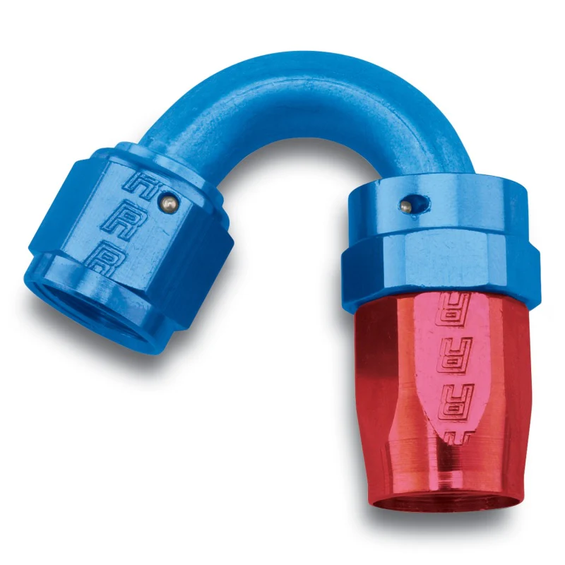 Russell Performance -12 AN Red/Blue 150 Degree Full Flow Swivel Hose End (With 1-1/8in Radius) - Image 2