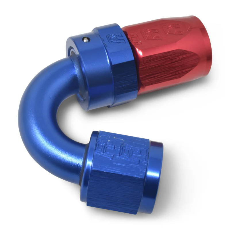 Russell Performance -12 AN Red/Blue 150 Degree Full Flow Swivel Hose End (With 1-1/8in Radius) - Image 6