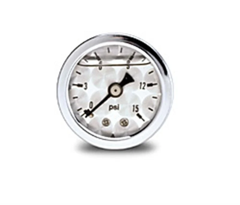 Russell Performance 15 psi fuel pressure gauge machine face (Liquid-filled) - Image 2
