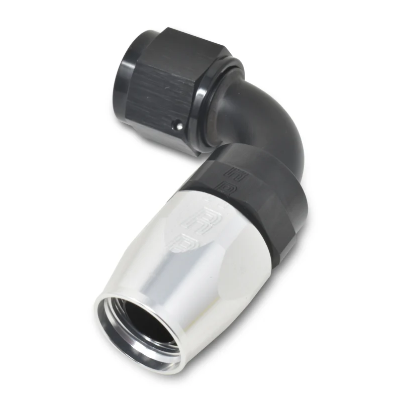 Russell Performance -16 AN Silver/Black 90 Degree Full Flow Hose End - Image 3