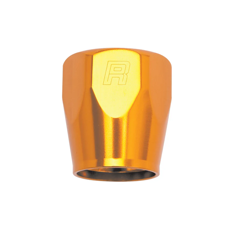 Russell Performance 2-Piece -6 AN Anodized Full Flow Swivel Hose End Sockets (Qty 2) - Orange - Image 2