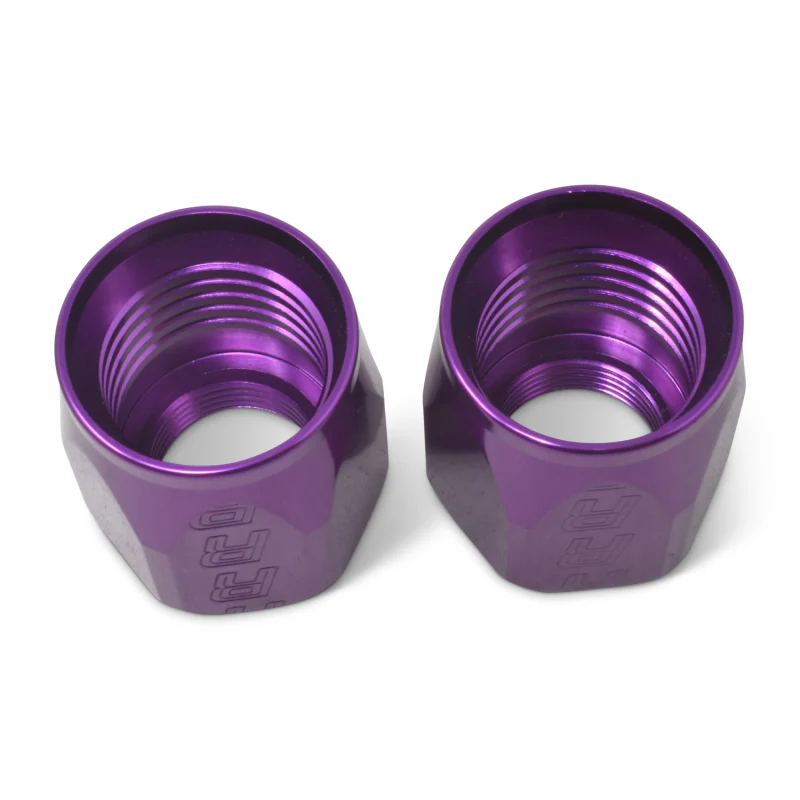 Russell Performance 2-Piece -8 AN Anodized Full Flow Swivel Hose End Sockets (Qty 2) - Purple - Image 7