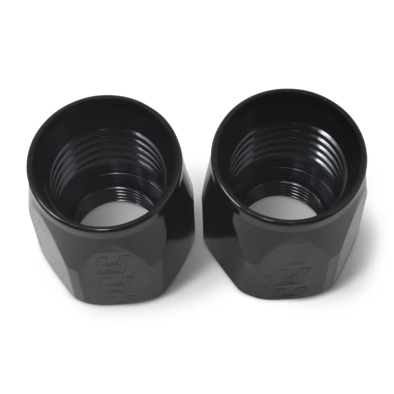 Russell Performance 2-Piece -8 AN Full Flow Swivel Hose End Sockets (Qty 2) - Polished and Black - Image 3
