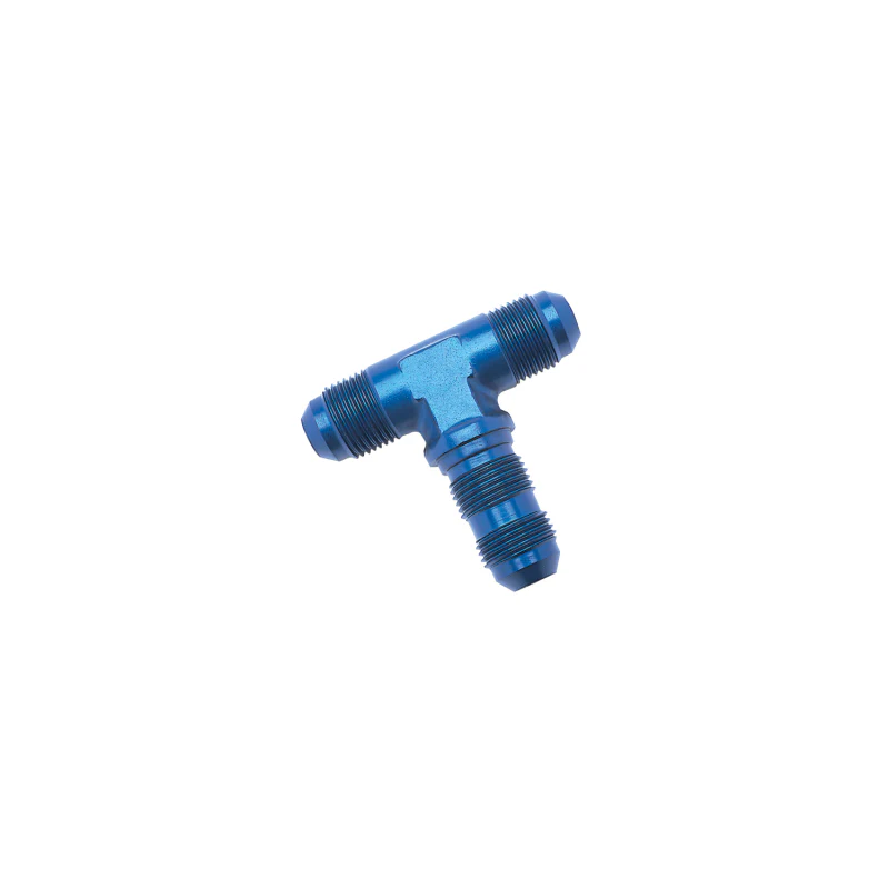 Russell Performance -4 AN Flare Bulkhead Tee Fitting (Blue) - Image 2