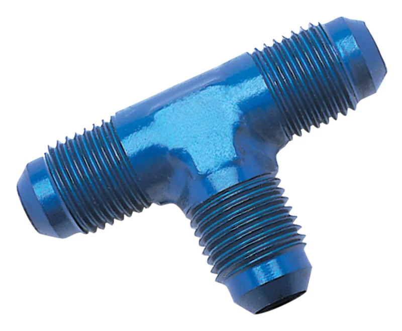 Russell Performance -4 AN Flare Tee Fitting (Blue) - Image 2