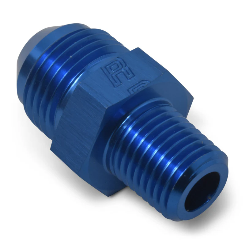 Russell Performance -4 AN to 1/4in NPT Straight Flare to Pipe (Blue) - Image 3