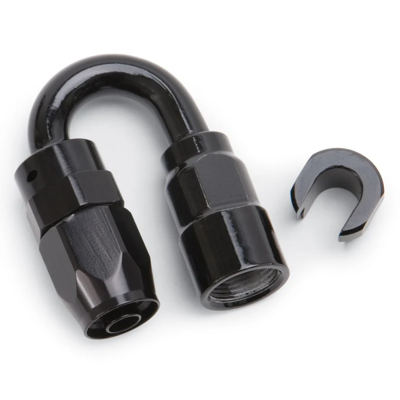 Russell Performance 5/16in SAE Quick Disc Female to -6 Hose Black 180 Degree Hose End - Image 8