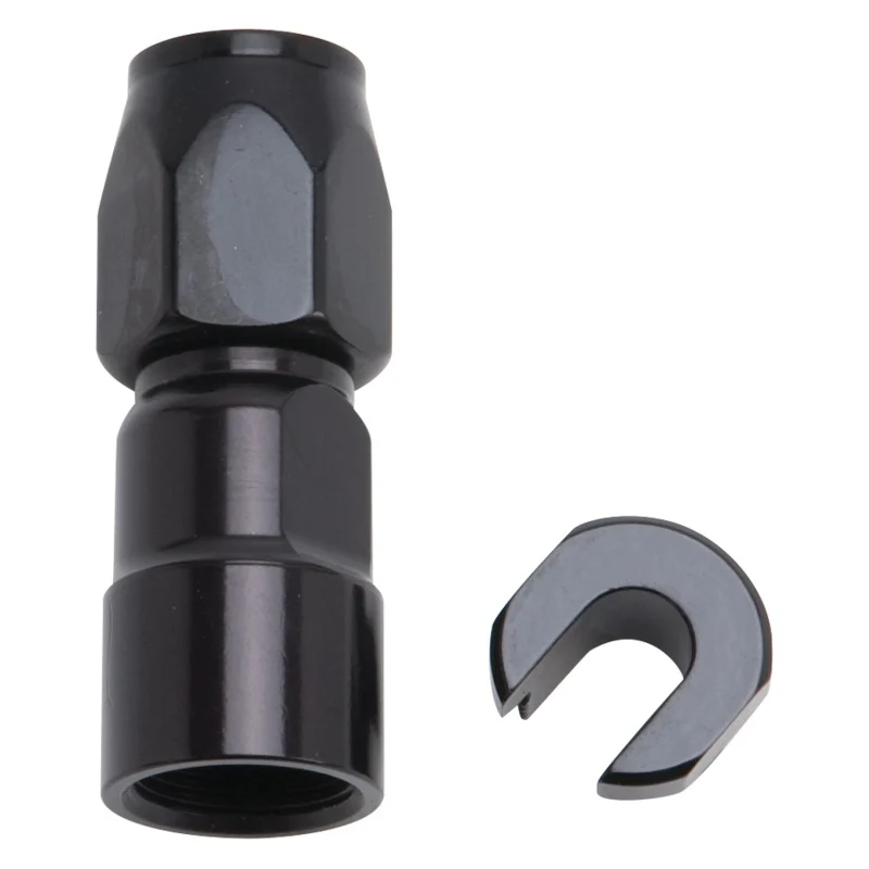 Russell Performance 5/16in SAE Quick Disc Female to -6 Hose Black Straight Degree Hose End - Image 8