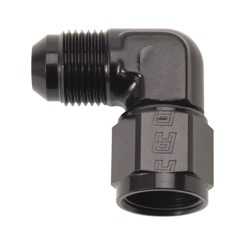 Russell Performance -6 AN 90 Degree Male AN to Female AN Fitting (Black) - Image 2