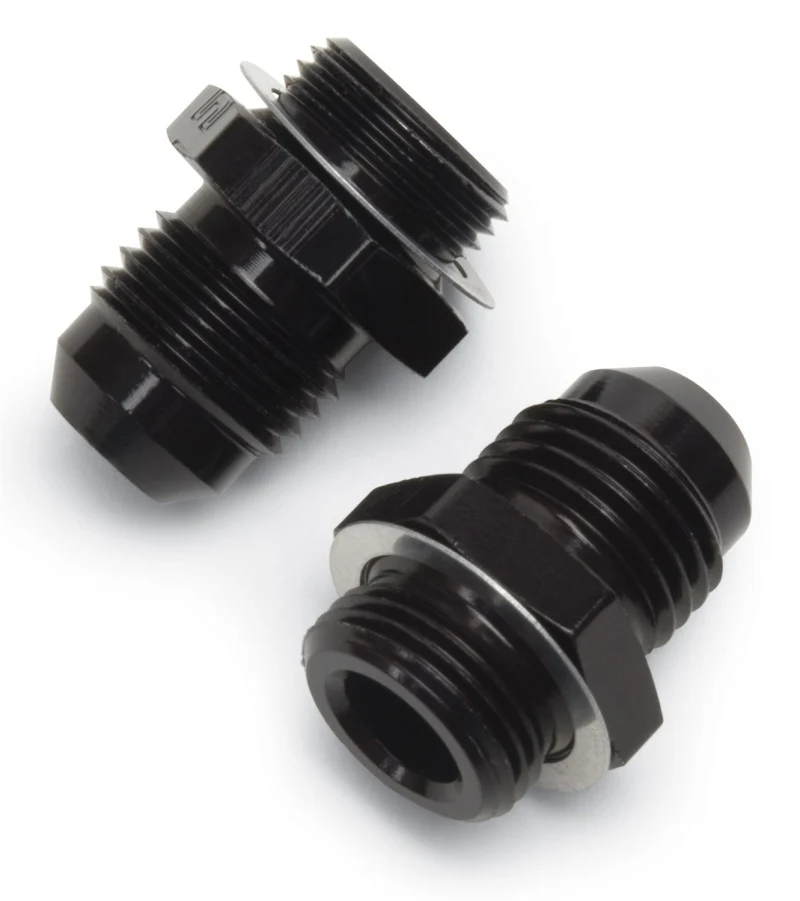 Russell Performance -6 AN Carb Adapter Fittings (2 pcs.) Black - Image 6