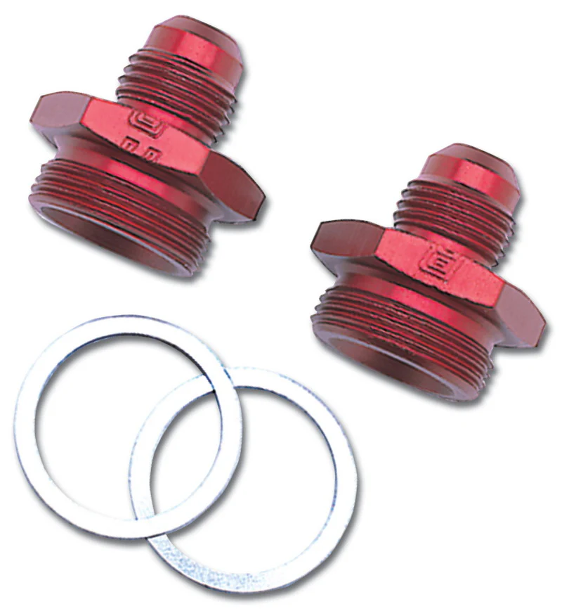 Russell Performance -6 AN Carb Adapter Fittings (2 pcs.) (Red) - Image 2