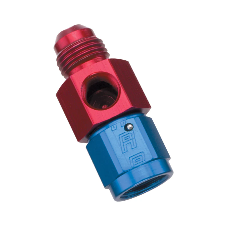 Russell Performance -6 AN Fuel Pressure Take off (Red/Blue) - Image 2