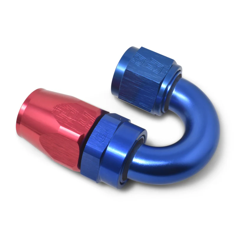 Russell Performance -6 AN Red/Blue 180 Degree Full Flow Swivel Hose End (With 9/16in Radius) - Image 4