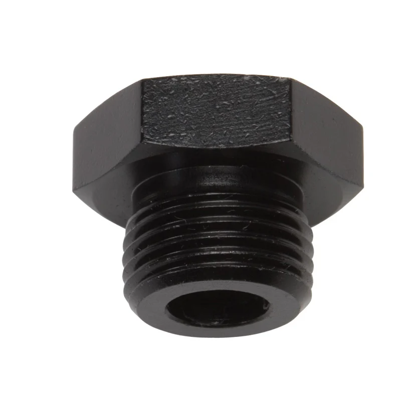 Russell Performance -6 AN Straight Thread Plug (Black) - Image 2
