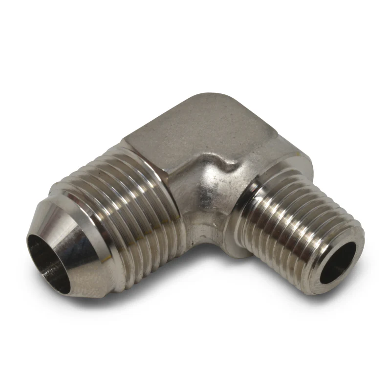 Russell Performance -6 AN to 1/8in NPT 90 Degree Flare to Pipe Adapter (Endura) - Image 5