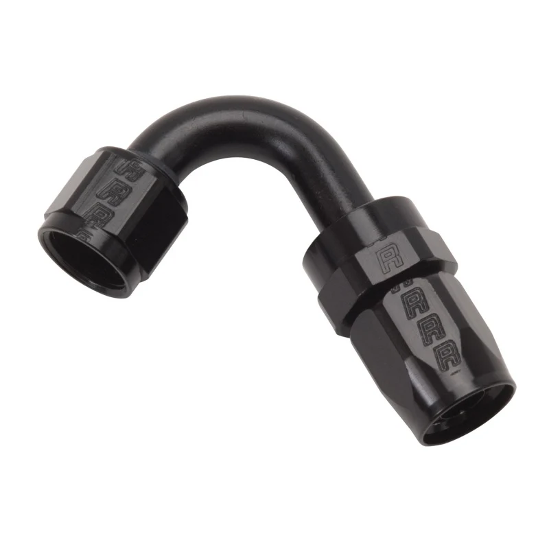 Russell Performance -8 AN Black 120 Degree Full Flow Swivel Hose End - Image 2