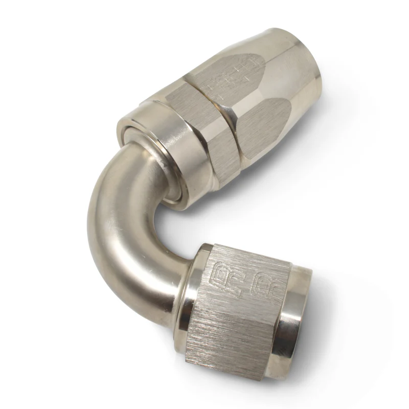 Russell Performance -8 AN Endura 120 Degree Full Flow Swivel Hose End (With 3/4in Radius) - Image 5