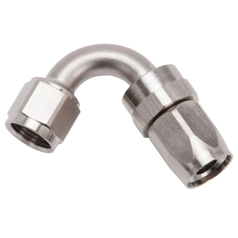 Russell Performance -8 AN Endura 120 Degree Full Flow Swivel Hose End (With 3/4in Radius) - Image 6