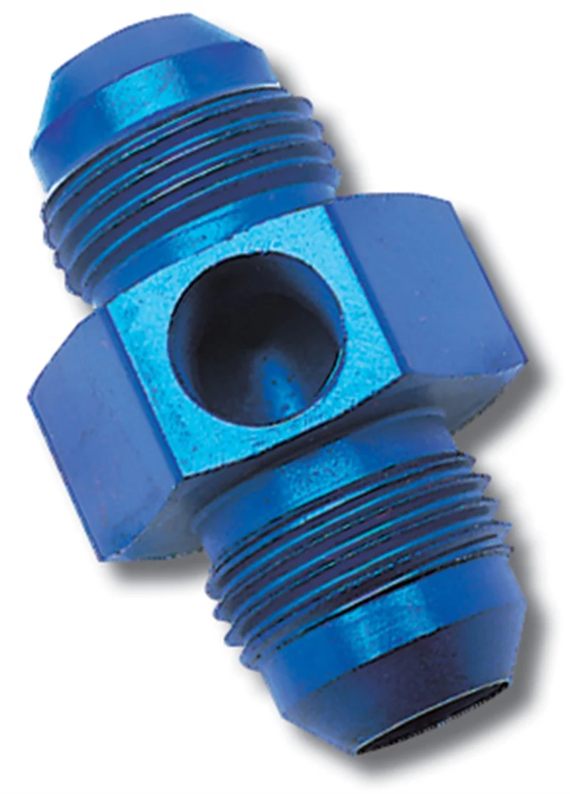 Russell Performance -8 AN Fuel Union Pressure Adapter (Blue) - Image 2