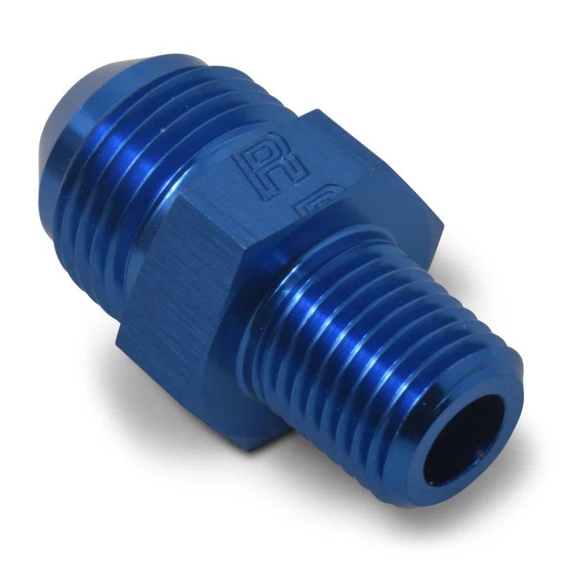 Russell Performance -8 AN to 3/8in NPT Straight Flare to Pipe (Blue) (25 pcs.) - Image 6