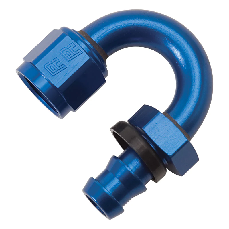 Russell Performance -8 AN Twist-Lok 180 Degree Hose End (3/4in Radius) - Image 2