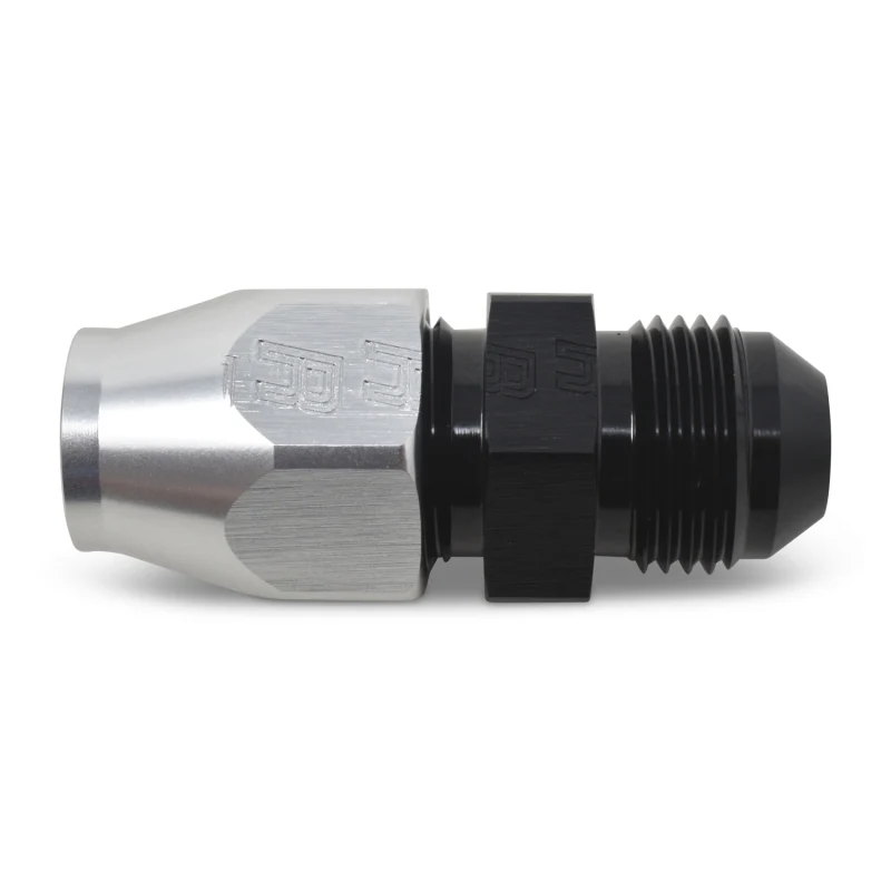 Russell Performance Black/Silver -8 AN Male 37 Degree to 1/2in Aluminum Tube - Image 6