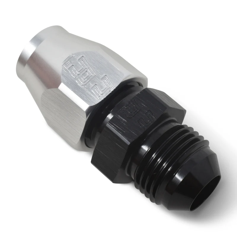 Russell Performance Black/Silver -8 AN Male 37 Degree to 1/2in Aluminum Tube - Image 8