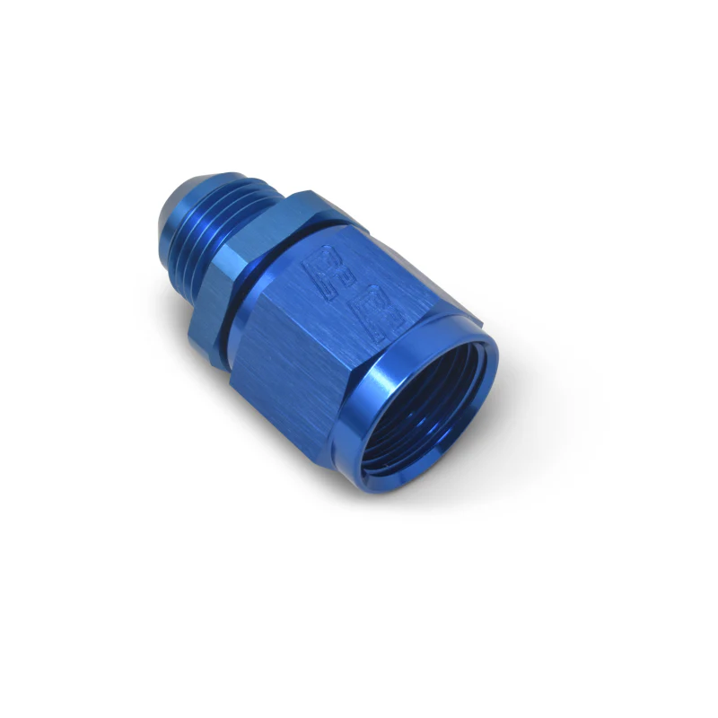 Russell Performance BLUE ANODIZED -12 TUBE COUPLING NUT W/ FLARED REDUCER TO -10 AN MALE - Image 7