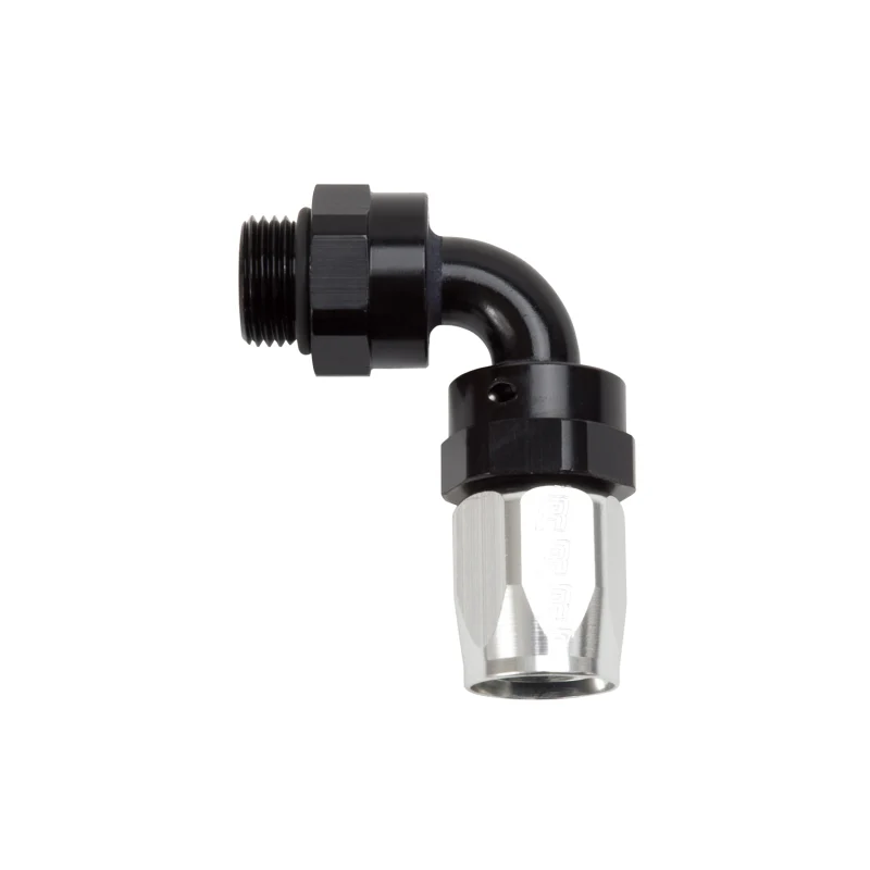 Russell Performance Hose End #8 Hose to #8 Radius Inlet Port 90 Deg Blk/Clr - Image 2