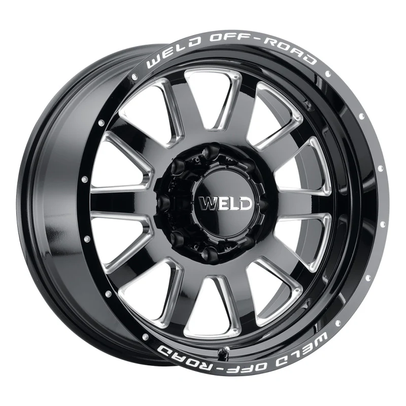 Weld Off-Road W102 20X9.0 Stealth 8X165.1 ET00 BS5.00 Gloss Black MIL 125.1