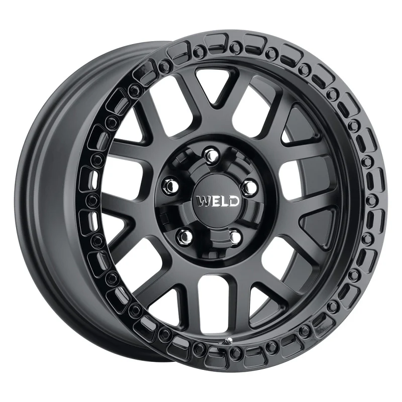 Weld Off-Road W104 17X9.0 Cinch 6X135 6X139.7 ET-12 BS4.50 Satin Black Gloss Black 106.1 - Image 2