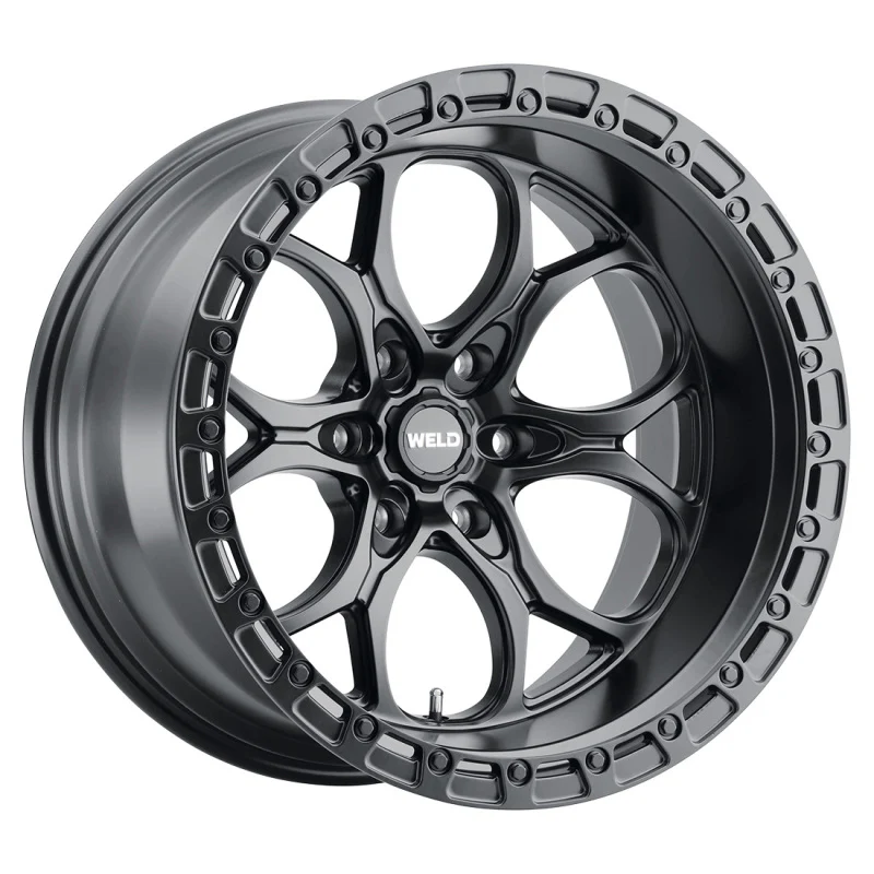 Weld Off-Road W108 20X12 Ledge 6X135 ET-44 BS4.75 Satin Black / Black Ring 87.1 - Image 3