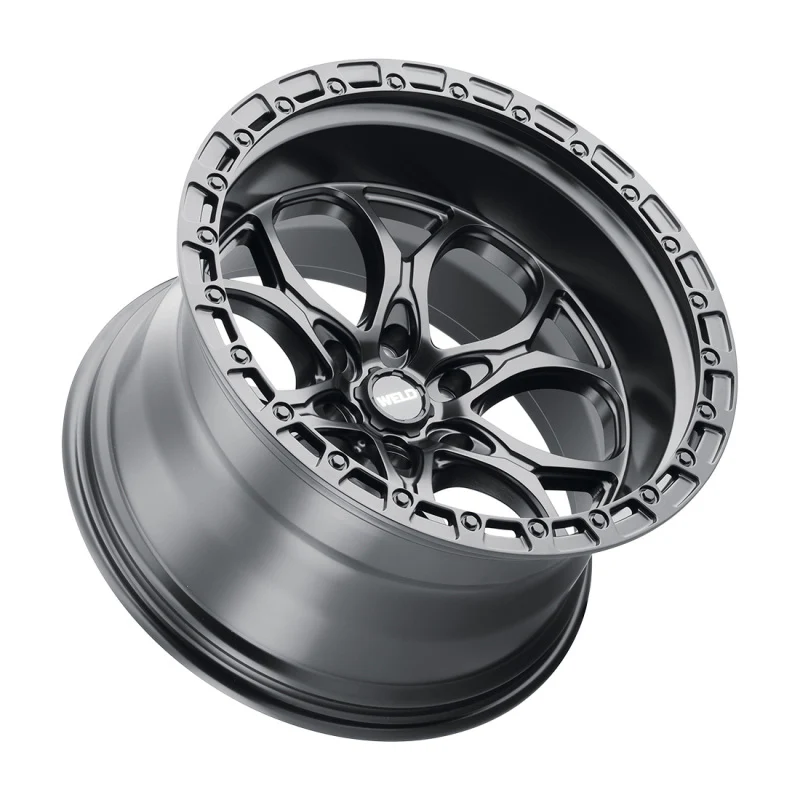Weld Off-Road W108 20X9 Ledge 6X135 ET20 BS5.75 Satin Black / Black Ring 87.1 - Image 2