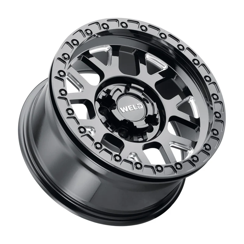 Weld Off-Road W902 17X9.0 Cinch Beadlock 5X127 5X139.7 ET-12 BS4.50 Gloss Black MIL 87.1 - Image 2