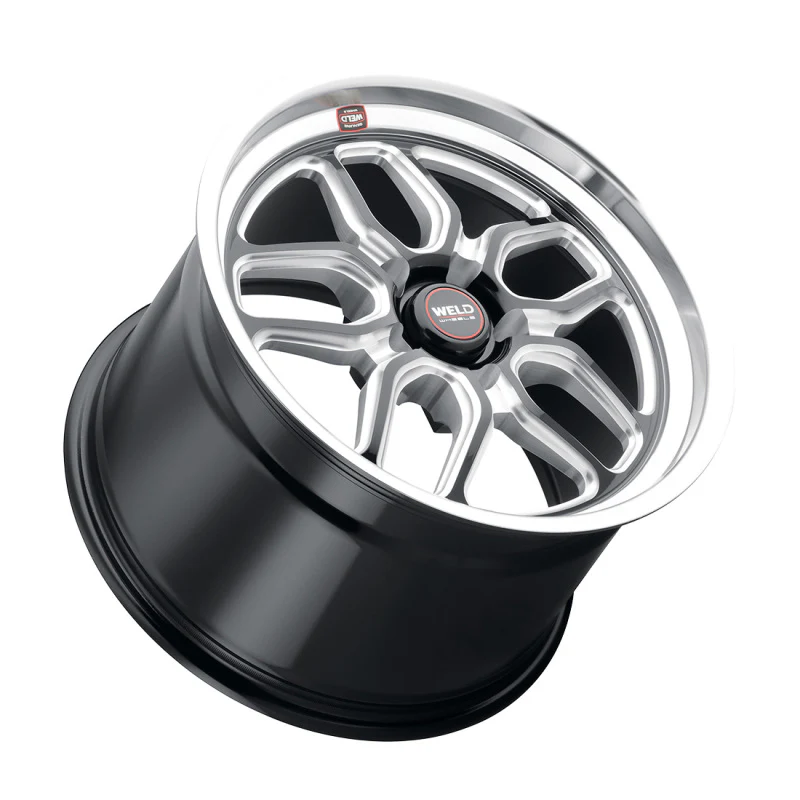 Weld S107 18X12 Laguna 5X120.65 ET50 BS8.50 Gloss Black MIL Dia 70.3 - Image 3