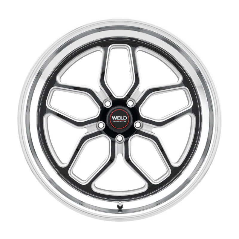 Weld S107 22X8.5 Laguna 5X127 ET06 BS5.00 Gloss Black MIL Dia 78.1 - Image 2