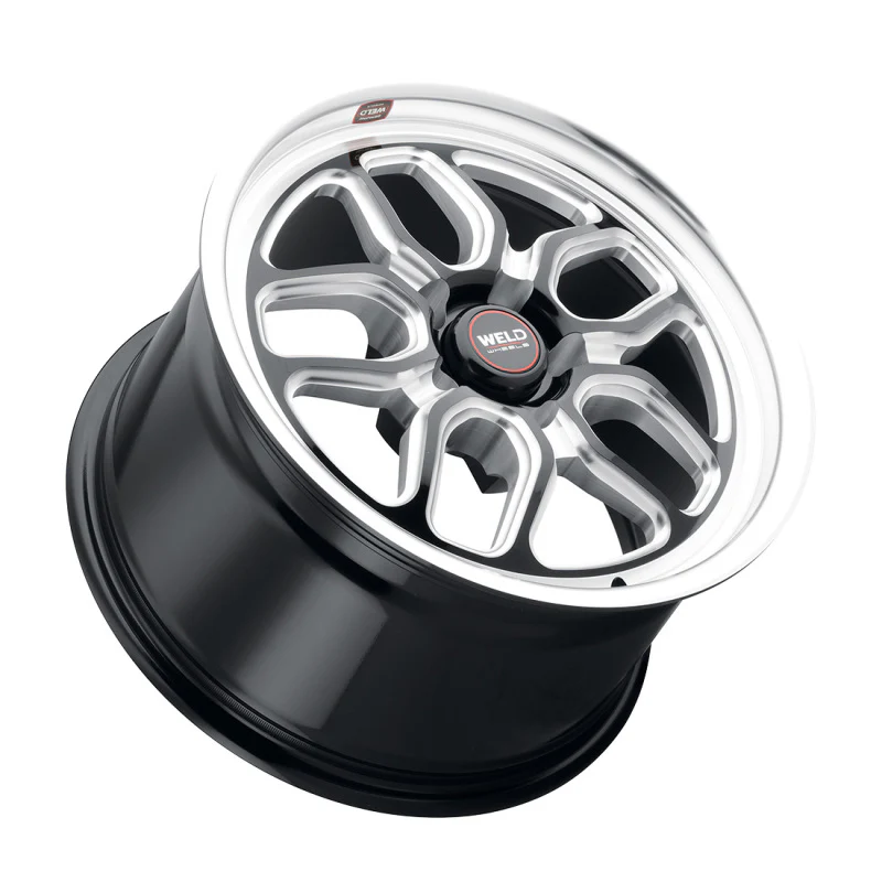 Weld S152 17X11 Laguna Drag 5X120.7 ET43 BS7.75 Gloss Black MIL Dia 78.1 - Image 3