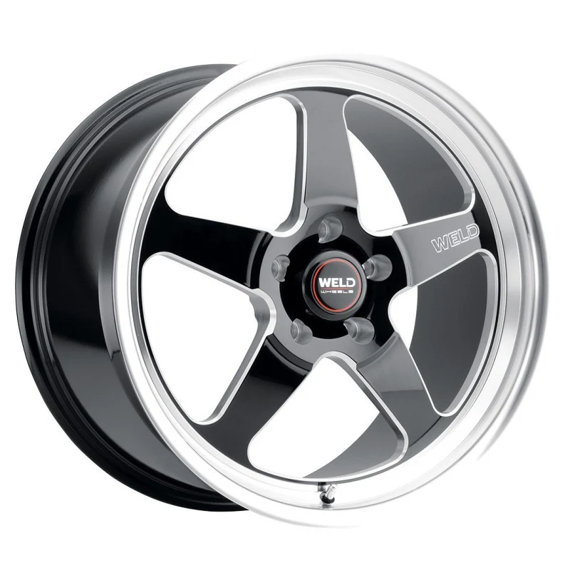 Weld S155 17x5 Ventura Drag 5x120.65 ET-10 BS2.60 Gloss BLK MIL DIA 78.1 - Image 3